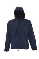 SOL'S REPLAY MEN - Kapucnis felső SOFTSHELL French Navy